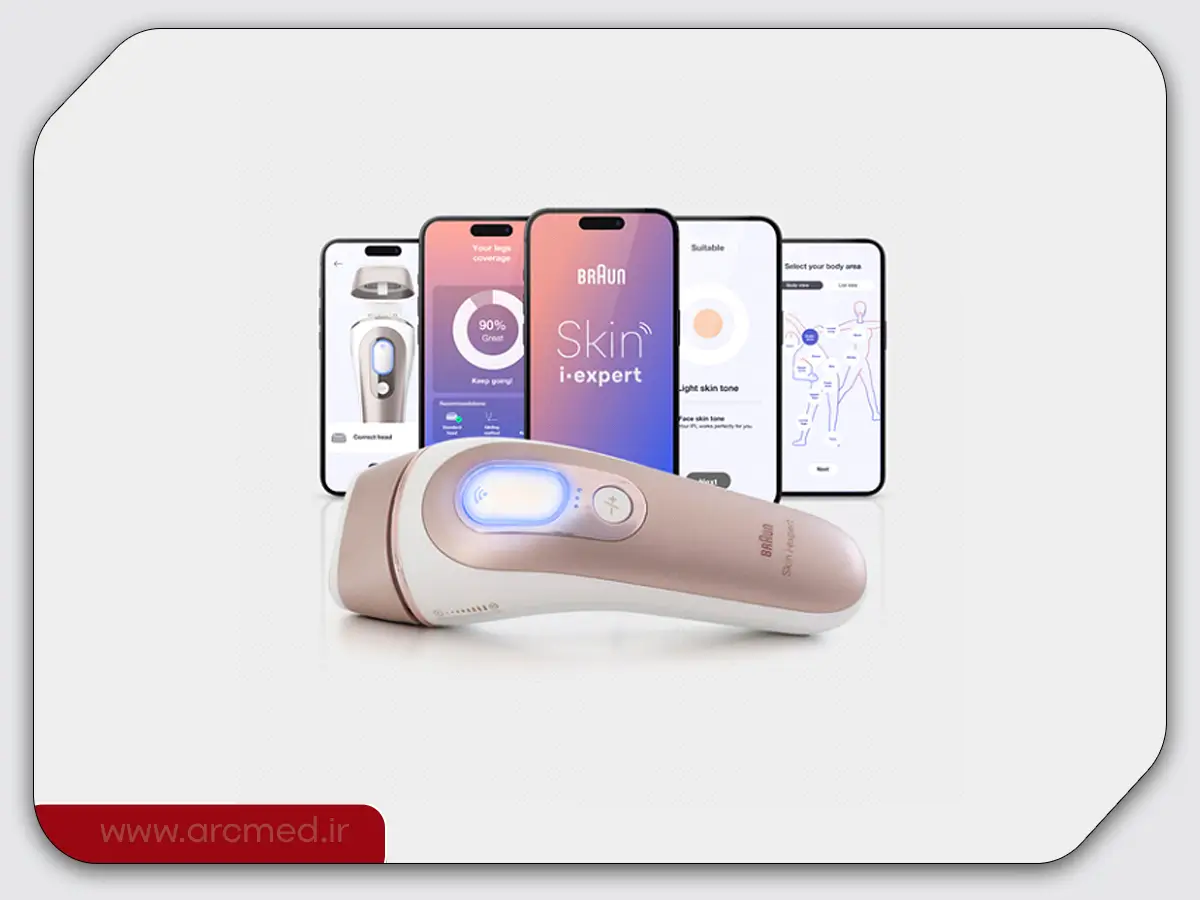 بهترین دستگاه لیزر موهای زائد خانگی 3 لیزر IPL Braun مدل i-expert